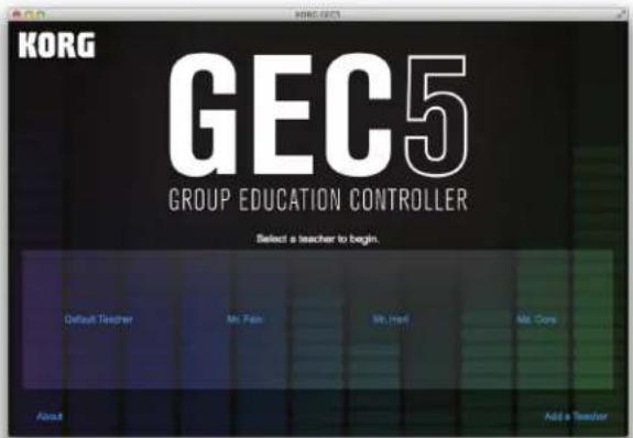 KORG GEC5 - Teacher and Class Setup: - 3