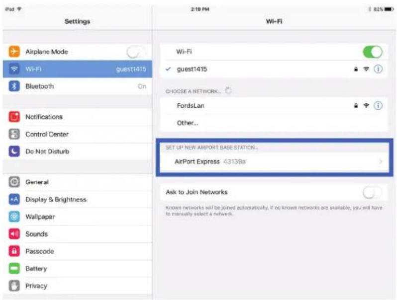 KORG GEC5 - Setting Up the Apple AirPort Express/Extreme Wi-Fi Network: - 1