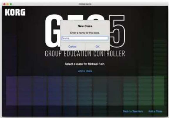 KORG GEC5 - Teacher and Class Setup: - 4
