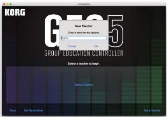 KORG GEC5 - Teacher and Class Setup: - 2