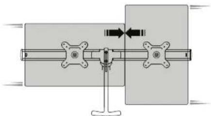 Atdec AWM-LR - Adjust horizontal position of monitors - 3