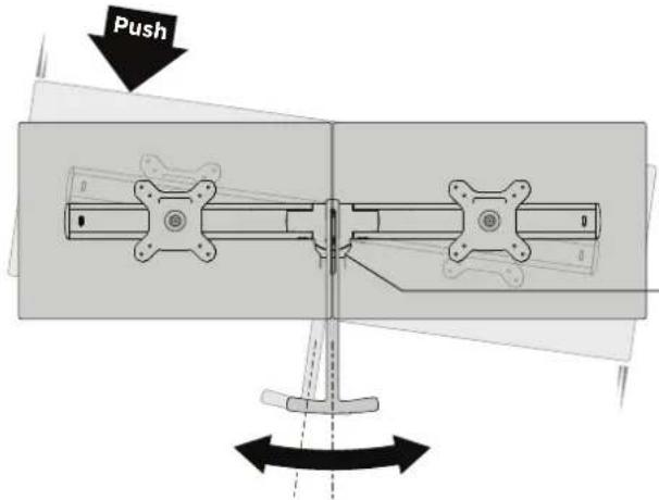 Atdec AWM-LR - Adjust level of crossbar - 1