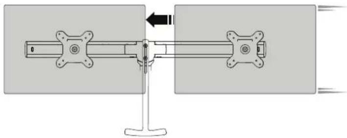 Atdec AWM-LR - Adjust horizontal position of monitors - 1