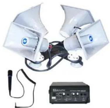 AmpliVox SW314 - Wired / Wireless Sound Cruiser Car Top PA System - 2