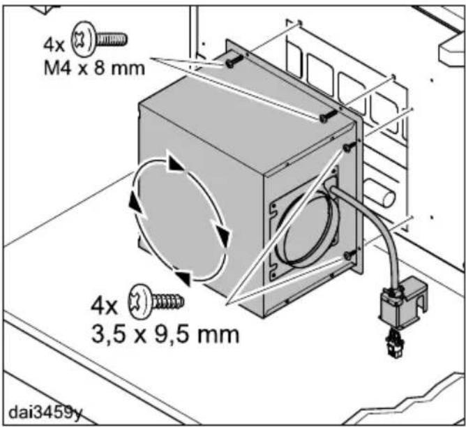4x M4 x 8 mm 4x 3,5 x 9,5 mm dai3459y