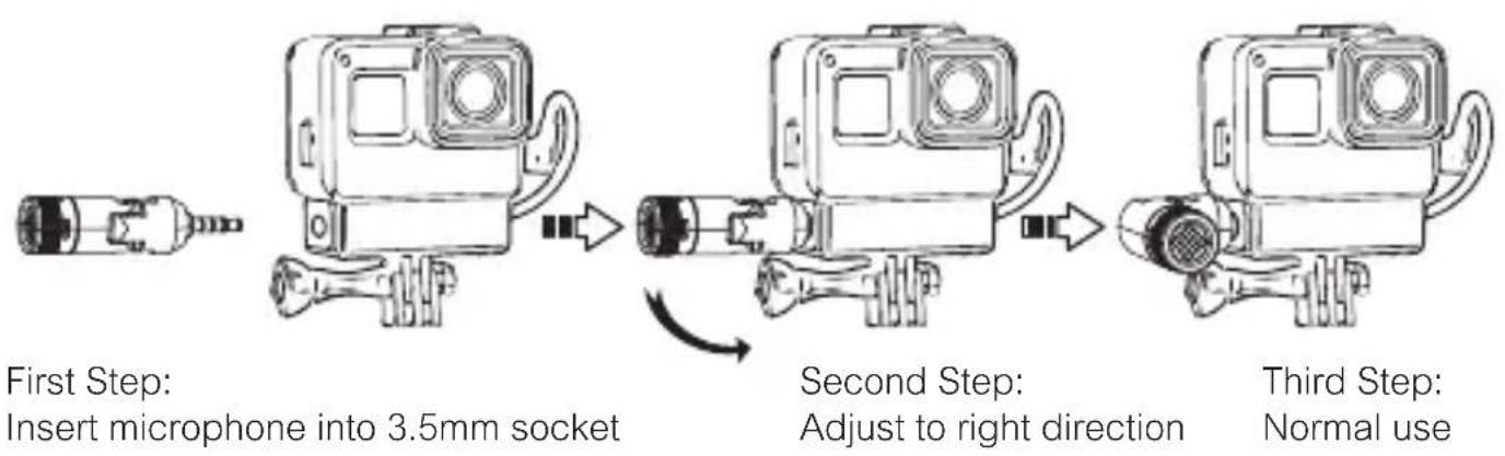 Comica CVM-VS07C - Work with GoPro - 1