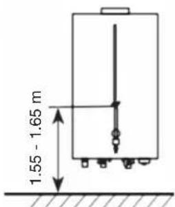 1.55 - 1.65 m