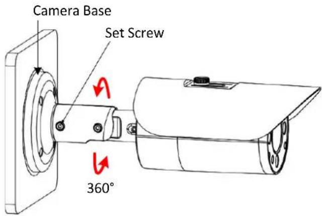 Camera Base Set Screw 360°