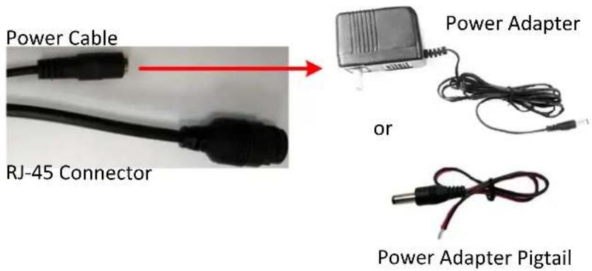 Power Cable RJ-45 Connector Power Adapter or Power Adapter Pigtail