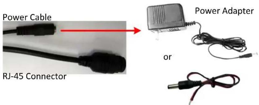 Power Cable RJ-45 Connector Power Adapter or
