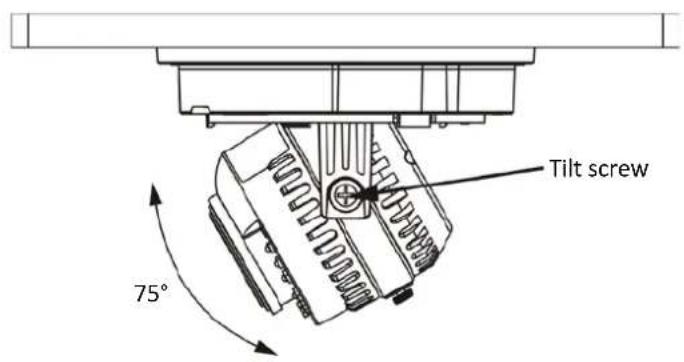 Tilt screw 75°