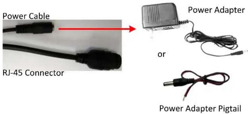 Power Cable RJ-45 Connector Power Adapter or Power Adapter Pigtail