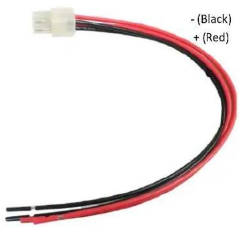- (Black) + (Red)