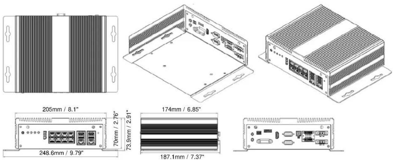 EverFocus EIVP-KBU-IV-V0004 - Dimensions - 1