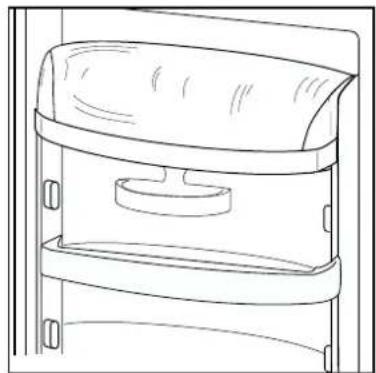 Zanussi-Electrolux ZRC2620W - Positioning the door shelves - 1