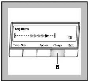 Brightness Temp. Spin Options Change Exit B
