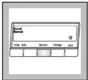 Sound Normal Temp. Sdn Options Change Exit