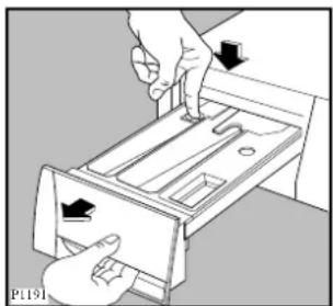 Zanussi-Electrolux ZWF 1450 W - Cleaning the dispenser drawer - 1