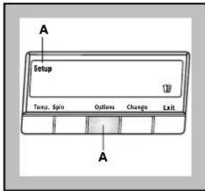 Setup Temp. Spin Options Change Exit
