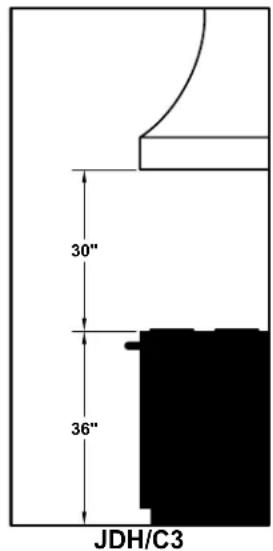 30" 36" JDH/C3