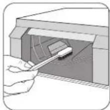 Zanussi-Electrolux ZWD16581W - Cleaning the drawer recess - 1