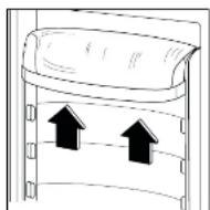 Zanussi-Electrolux ZERC2425 - Positioning the door shelves - 2