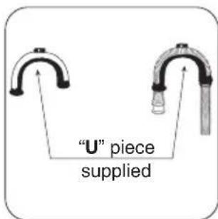 "U" piece supplied