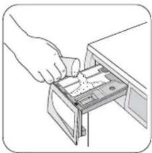 Zanussi-Electrolux ZWF 14280 S - Measure out the detergent and the fabric softener - 1