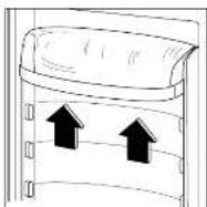 Zanussi-Electrolux ZENB2920 - Positioning the door shelves - 1