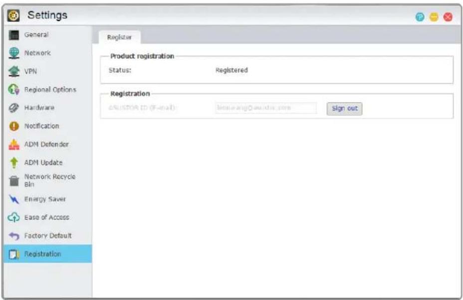 Asustor AS7012RX - Registration - 1