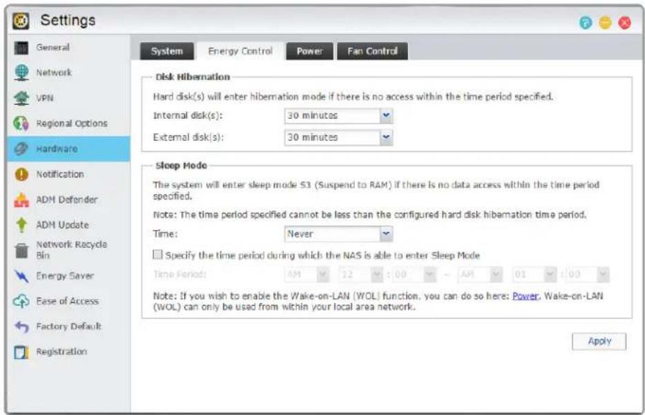 Asustor AS7009RX - Note: This function may differ depending on the NAS model in use. - 2