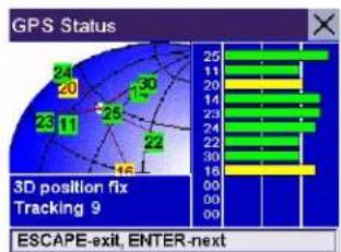 MAGELLAN RoadMate 3050T - GPS Status - 1