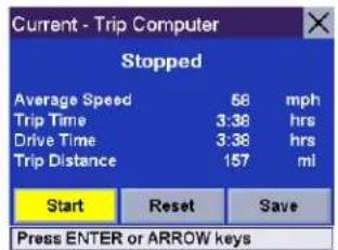 MAGELLAN RoadMate 3050T - Saving the Current Trip Report - 2