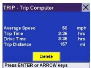 MAGELLAN RoadMate 3050T - Deleting a Trip Report - 2