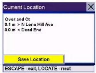 MAGELLAN RoadMate 3050T - Displaying Information About Your Present Location - 2