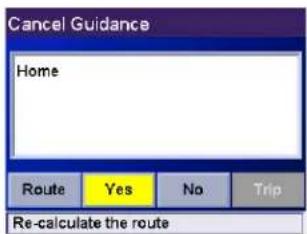 MAGELLAN RoadMate 3050T - Cancelling a Planned Route - 1
