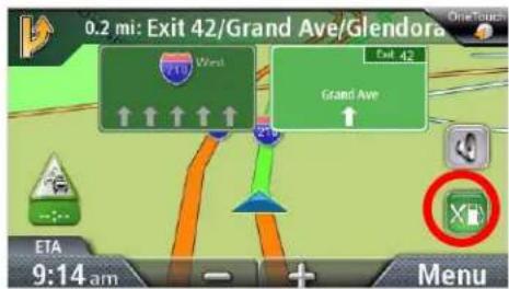 MAGELLAN RoadMate 2036T-LM - Creating a Route to a Highway Exit POI - 1