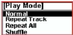 [Play Mode] Normal Repeat Track Repeat All Shuffle