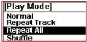 [Play Mode] Normal Repeat Track Repeat All Shuffle
