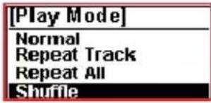 [Play Mode] Normal Repeat Track Repeat All Shuffle