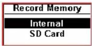 Record Memory Internal SD Card