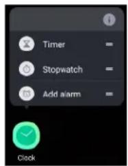 Timer Stopwatch Add alarm Clock