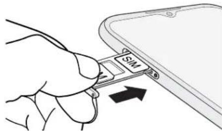 HTC Desire 19s - Inserting the nano SIM and microSD cards - 6