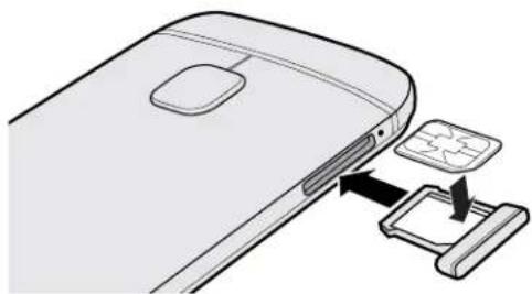 HTC One M9s - Inserting a nano SIM card - 2