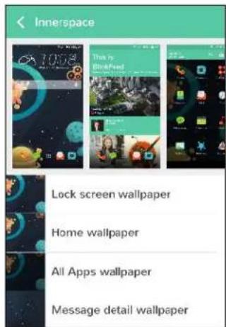 Innerspace Lock screen wallpaper Home wallpaper All Apps wallpaper Message detail wallpaper