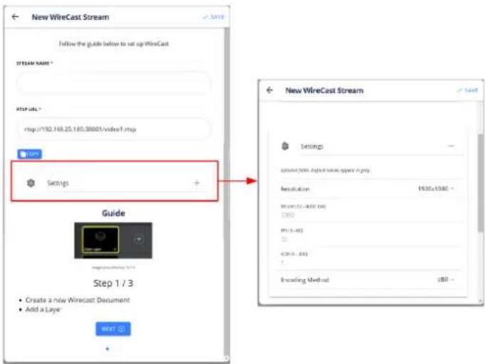 MuxLab 500786 - Create Stream tab - 7