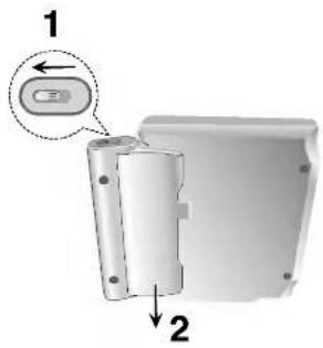 LG DP9821BPM - ■ Detaching the battery pack - 1