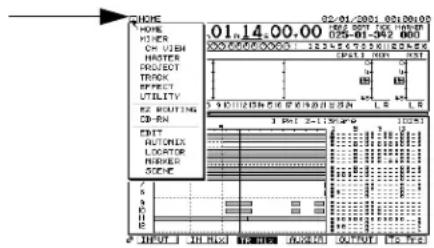 ROLAND VS-2480DVD - Pop-Up Menus - 2