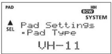 ROLAND TD-4S - Use the [-/+] dial to select the VH-11. - 1
