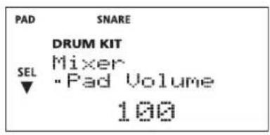 ROLAND TD-4S - In the menu screen, choose "2 MIXER" and press the [OK] button. - 1